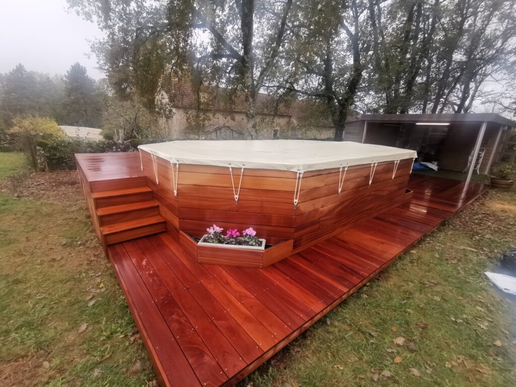 aménagement spa en bois